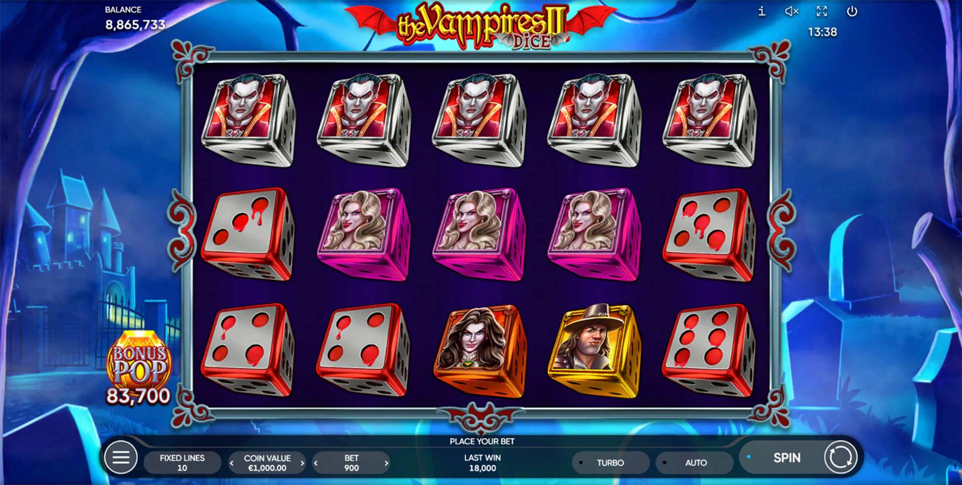 The Vampires II Dice gameplay screenshot 1