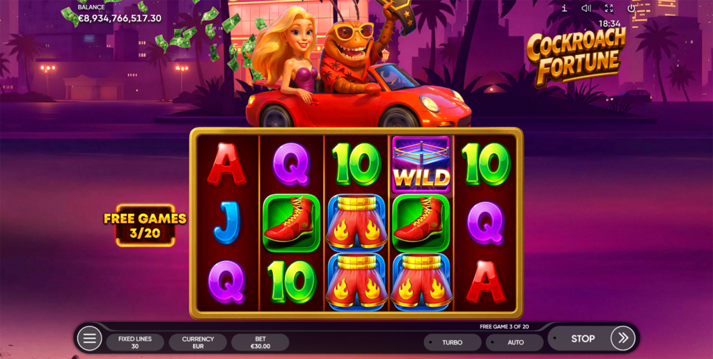 Cockroach fortune gameplay screenshot 3