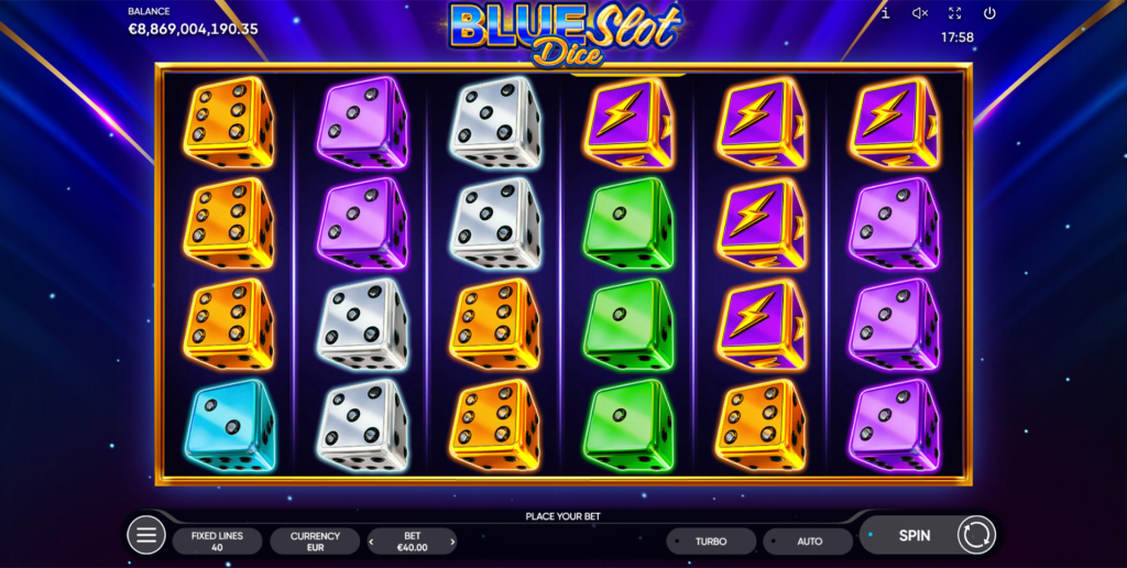 Blue Slot Dice gameplay screenshot 1