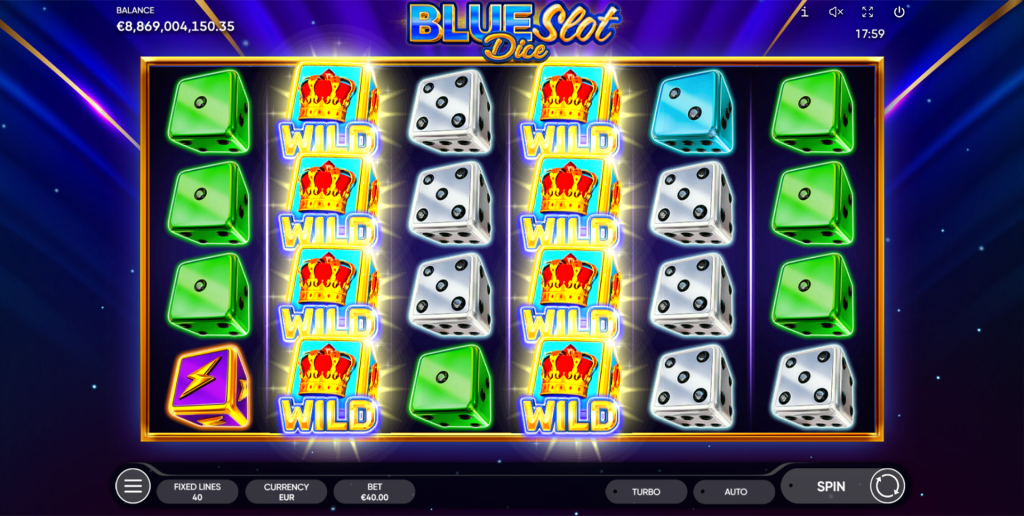 Blue Slot Dice gameplay screenshot 2