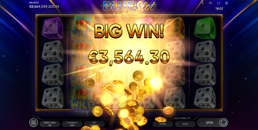 Blue Slot Dice gameplay screenshot 4