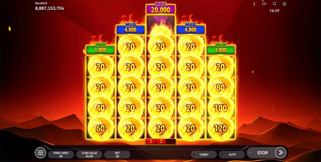 Burning Coins 20 gameplay screenshot 2