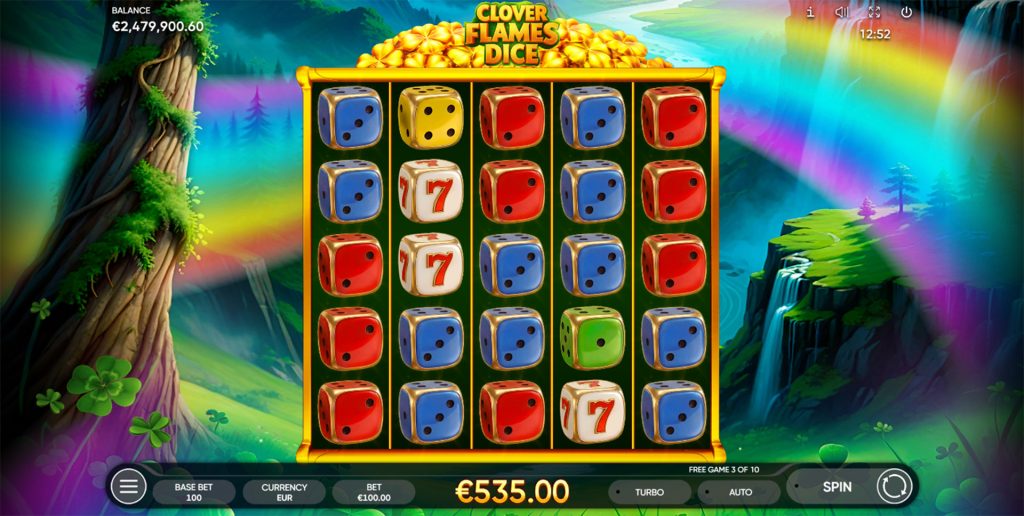 Clover Flames Dice gameplay screenshot 2
