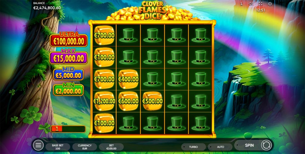Clover Flames Dice gameplay screenshot 3