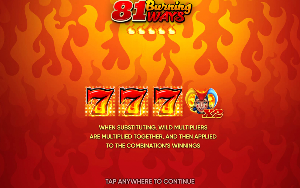 81 Burning Ways — особенности игры Endorphina