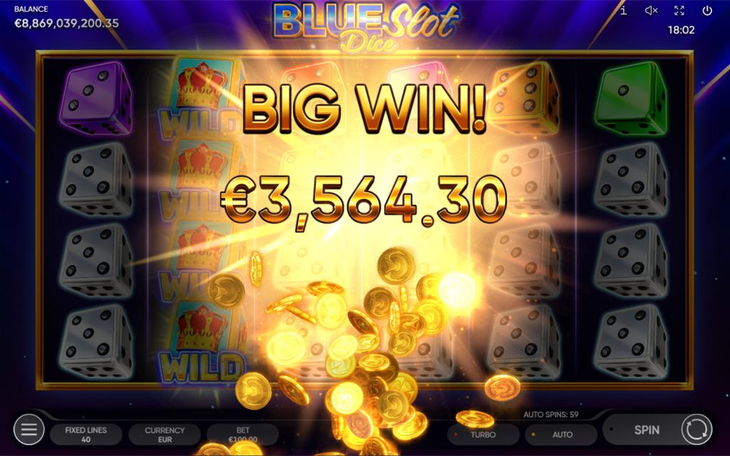 Blue Slot Dice — особенности игры Endorphina