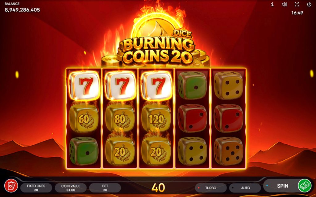 Burning Coins 20 Dice gameplay screenshot 4