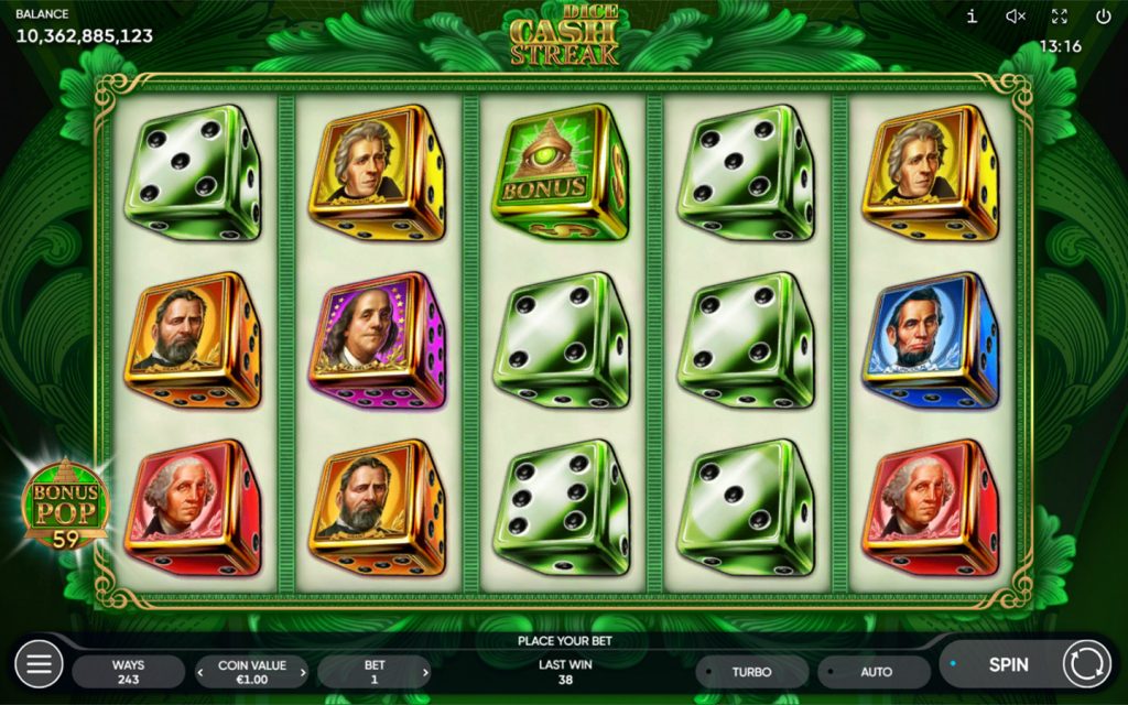 Cash Streak Dice — особенности игры Endorphina