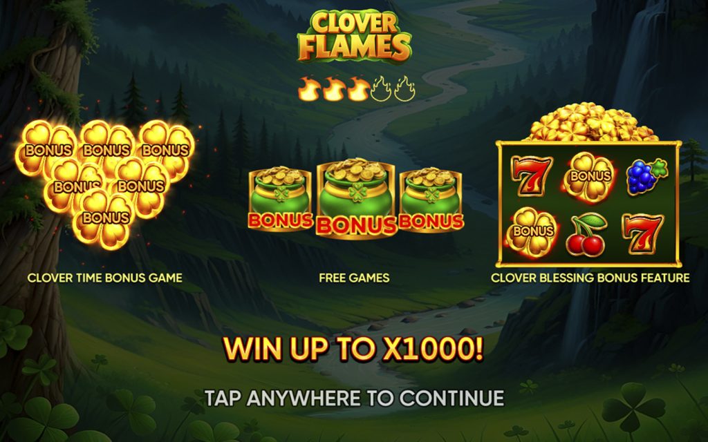 Clover Flames — особенности игры Endorphina
