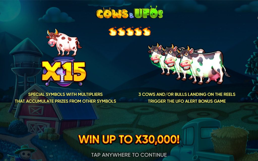 Cows & UFOs — обзор игры Endorphina