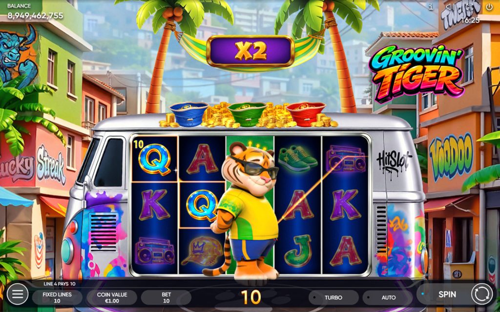 Groovin Tiger — особенности игры Endorphina