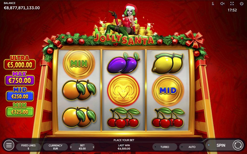Jolly Santa — особенности игры Endorphina
