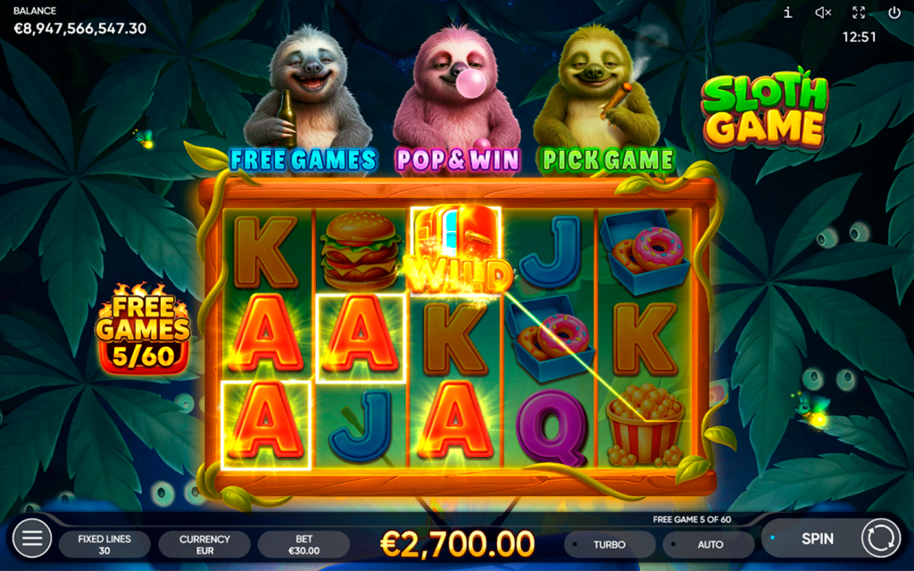 Sloth Game — особенности игры Endorphina